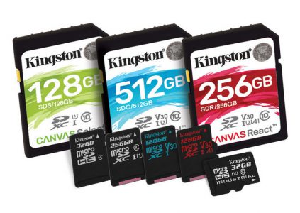Компанія Kingston повідомила про випуск нової серії карт пам'яті Canvas