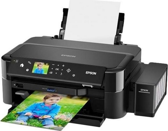 Подивитися детальну інформацію та придбати кольоровий струменевий принтер з підтримкою карт пам'яті Epson L810 (C11CE32402)